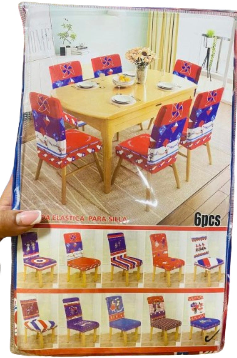 Set 6 Fundas Silla para Fiestas Patrias